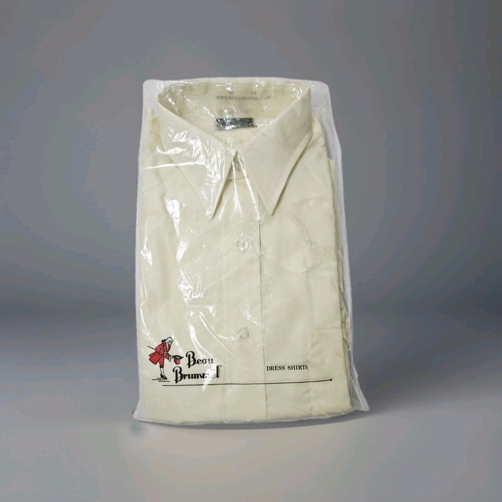 NWT Beau‎ Brummel Mens Dress Shirt  Size 15